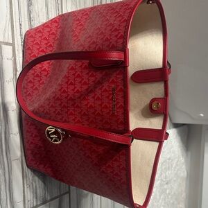 Michael Kors Signature Red Tote